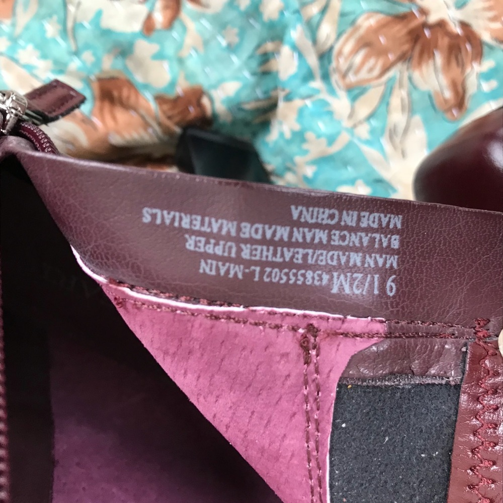 Franco Sarto Maroon Heeled Booties 9 1/2 ❤️ - Picture 6 of 8